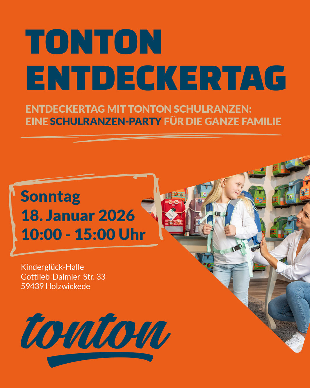 Entdeckertage bei tonton – den richtigen Schulranzen entdecken