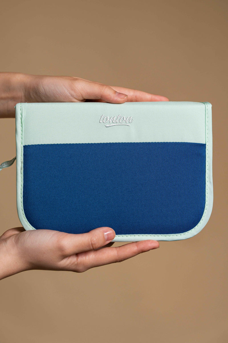 tonton Etui Blau, Schuletui mit viel Platz für Stifte