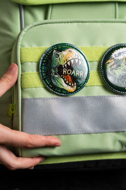 Dino Paddie-Set von tonton, Schulranzen-Patches mit Dinosaurier-Motiven