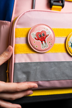 FlowerPower Paddie-Set von tonton, bunte Schulranzen-Patches mit Blumenmotiven