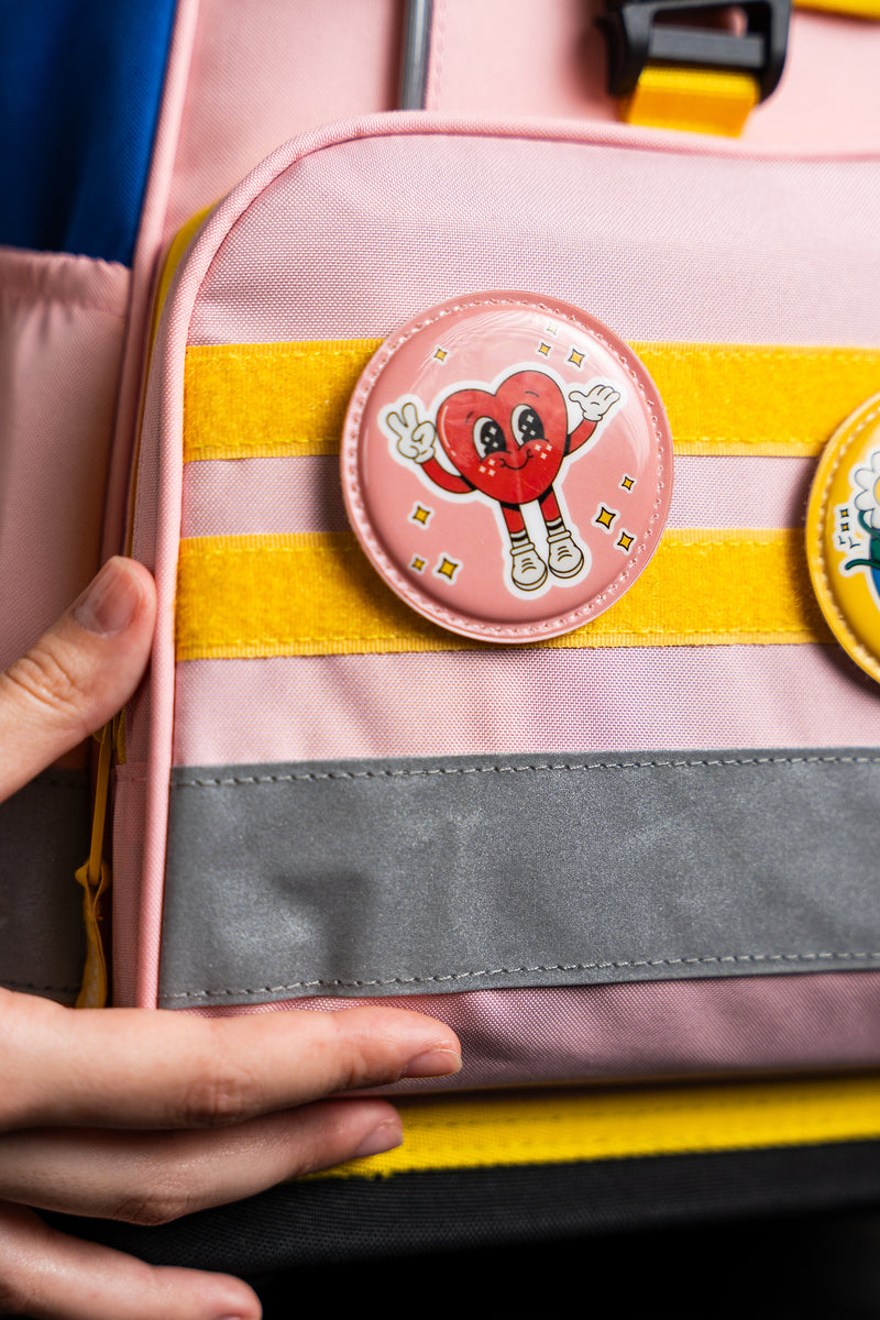FlowerPower Paddie-Set von tonton, bunte Schulranzen-Patches mit Blumenmotiven